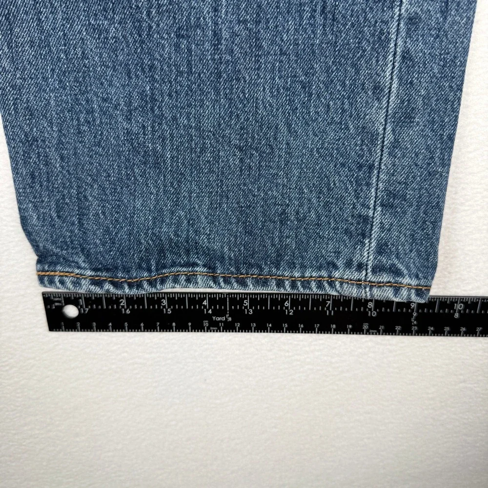 Levi 501 Original Fit Jeans Mens 38x29 Blue Button Fly Straight Leg Denim